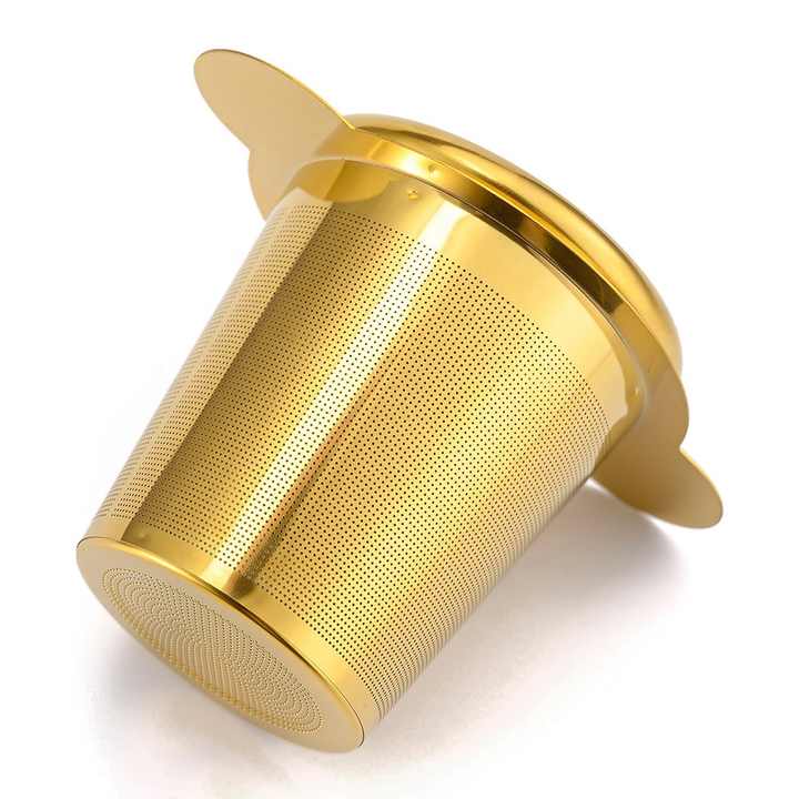 Teefilter aus Edelstahl mit Deckel