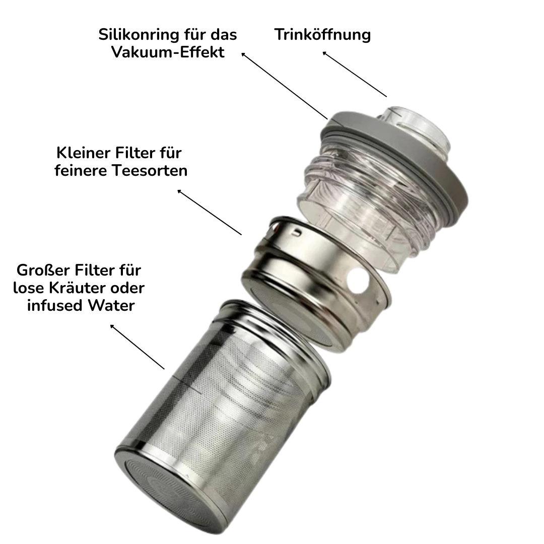 Thermosflasche (700 ml) mit Teefilter