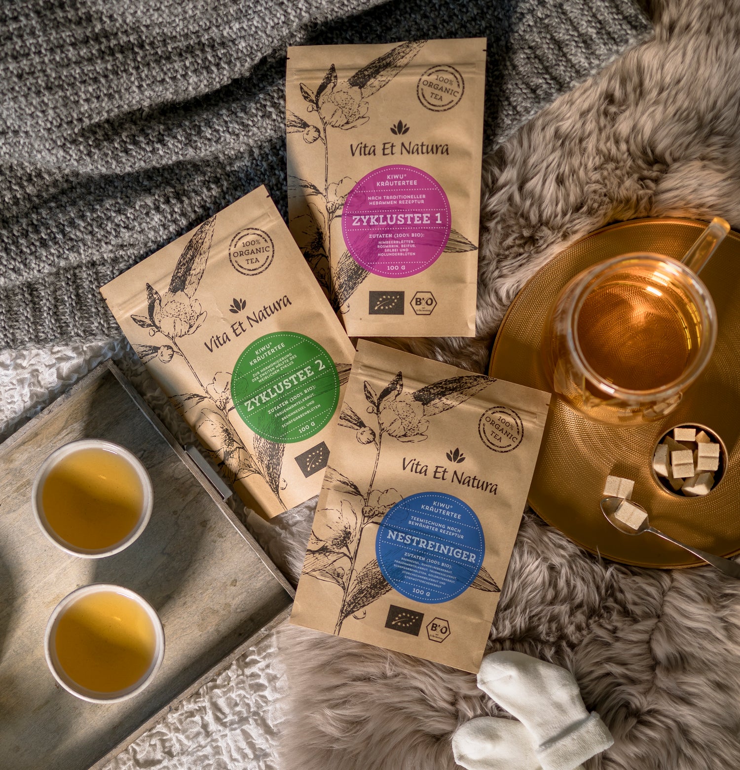 Zyklustee & Teststreifen Komplettpaket