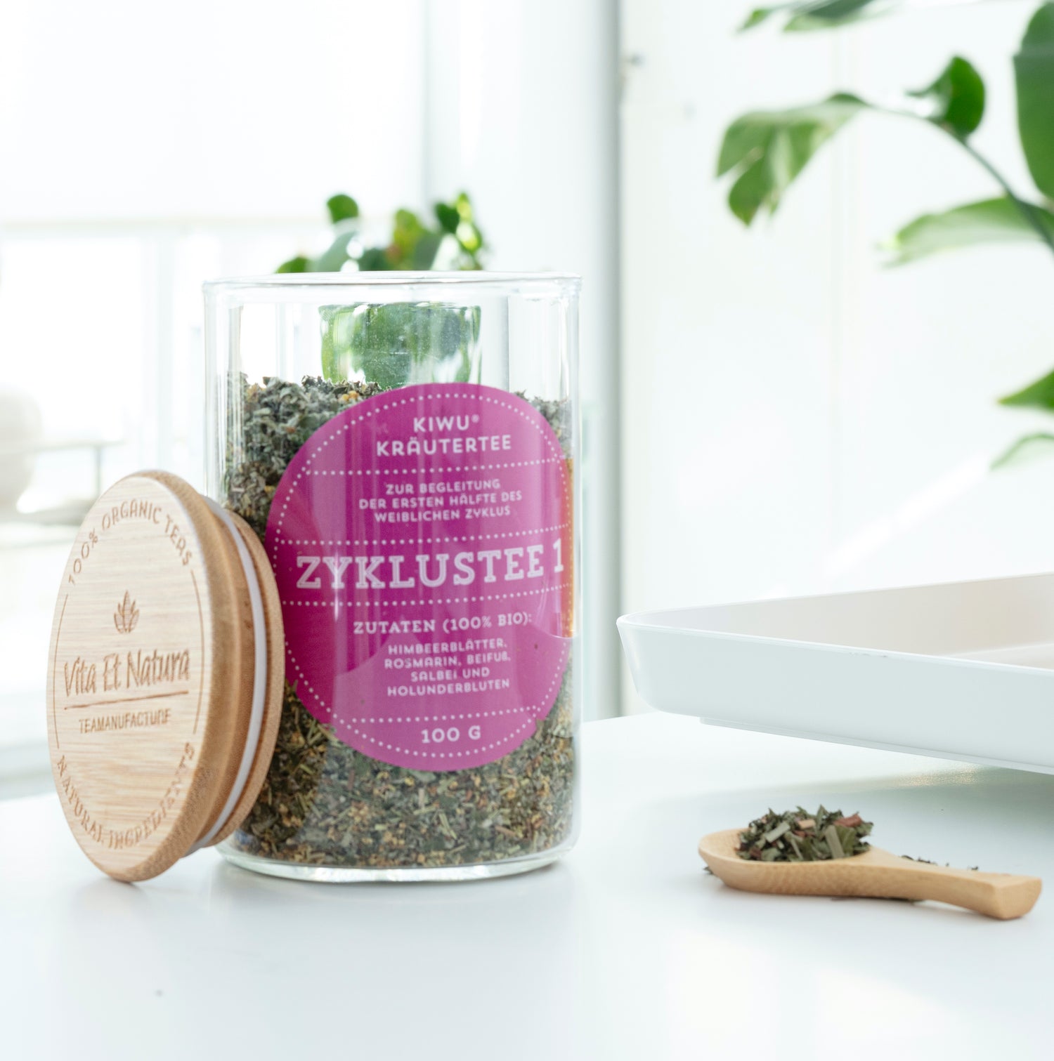 BIO Zyklustee-Set im Vorratsglas