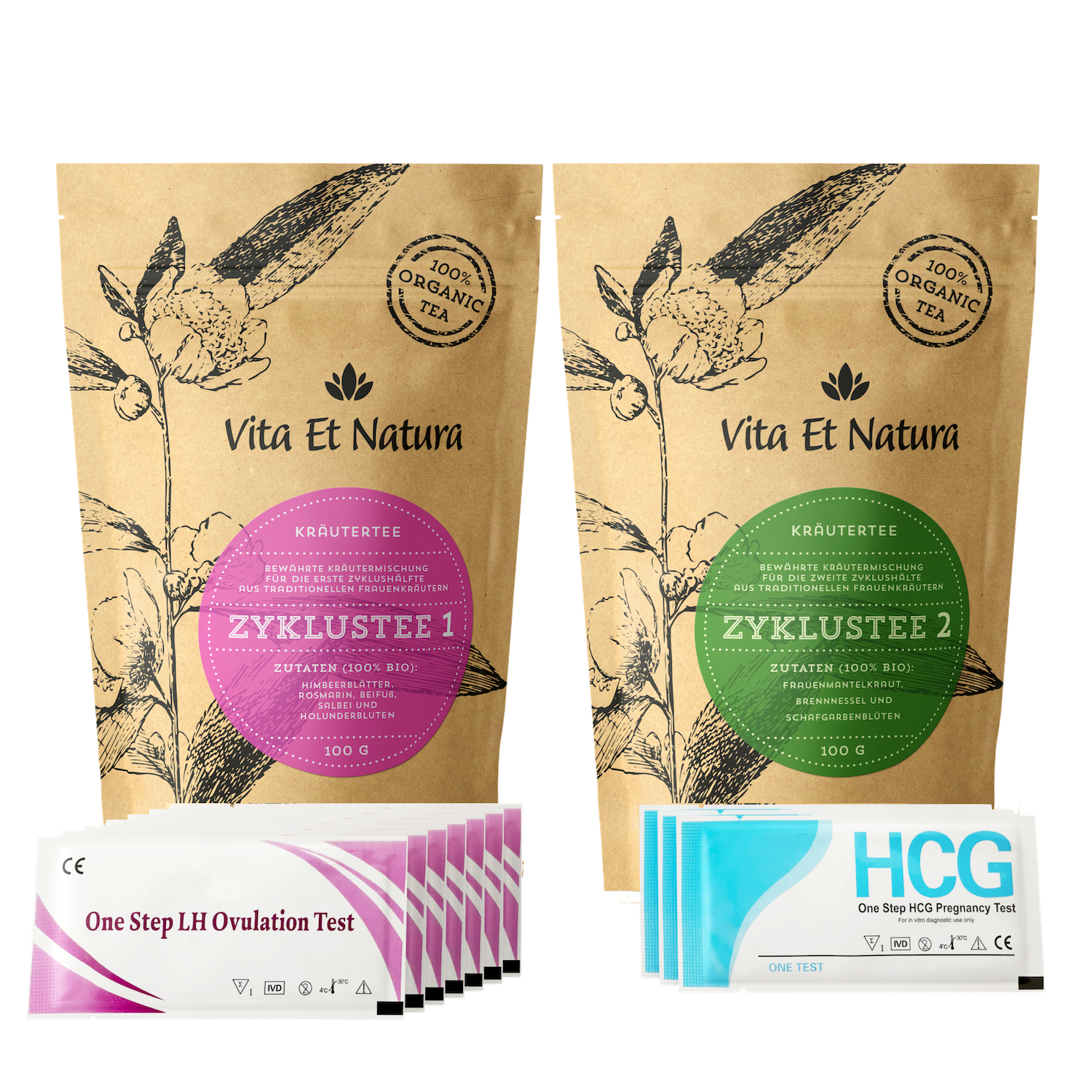 Zyklustee & Teststreifen Sparpaket