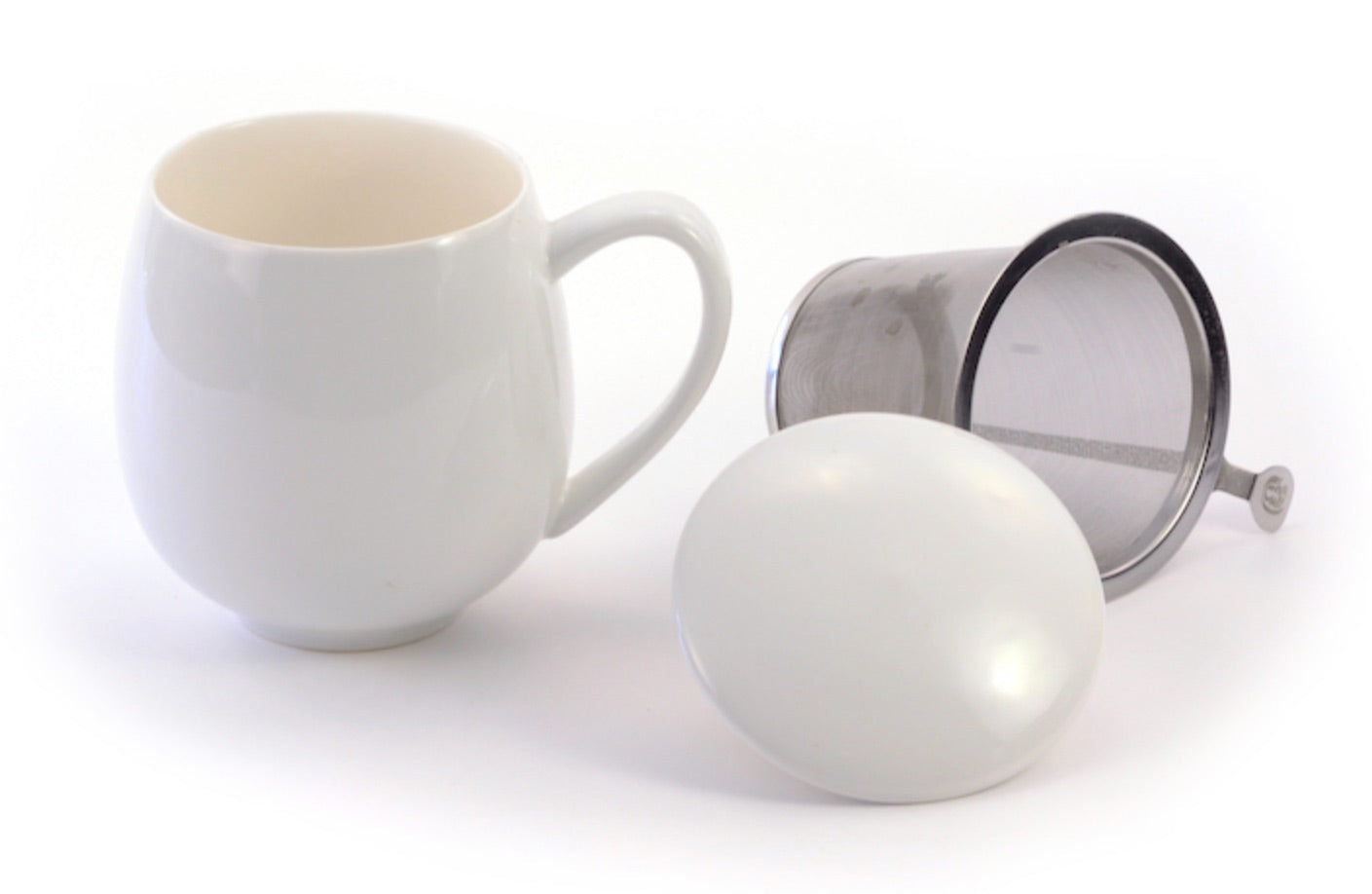 Kräuterteetasse in Weiß