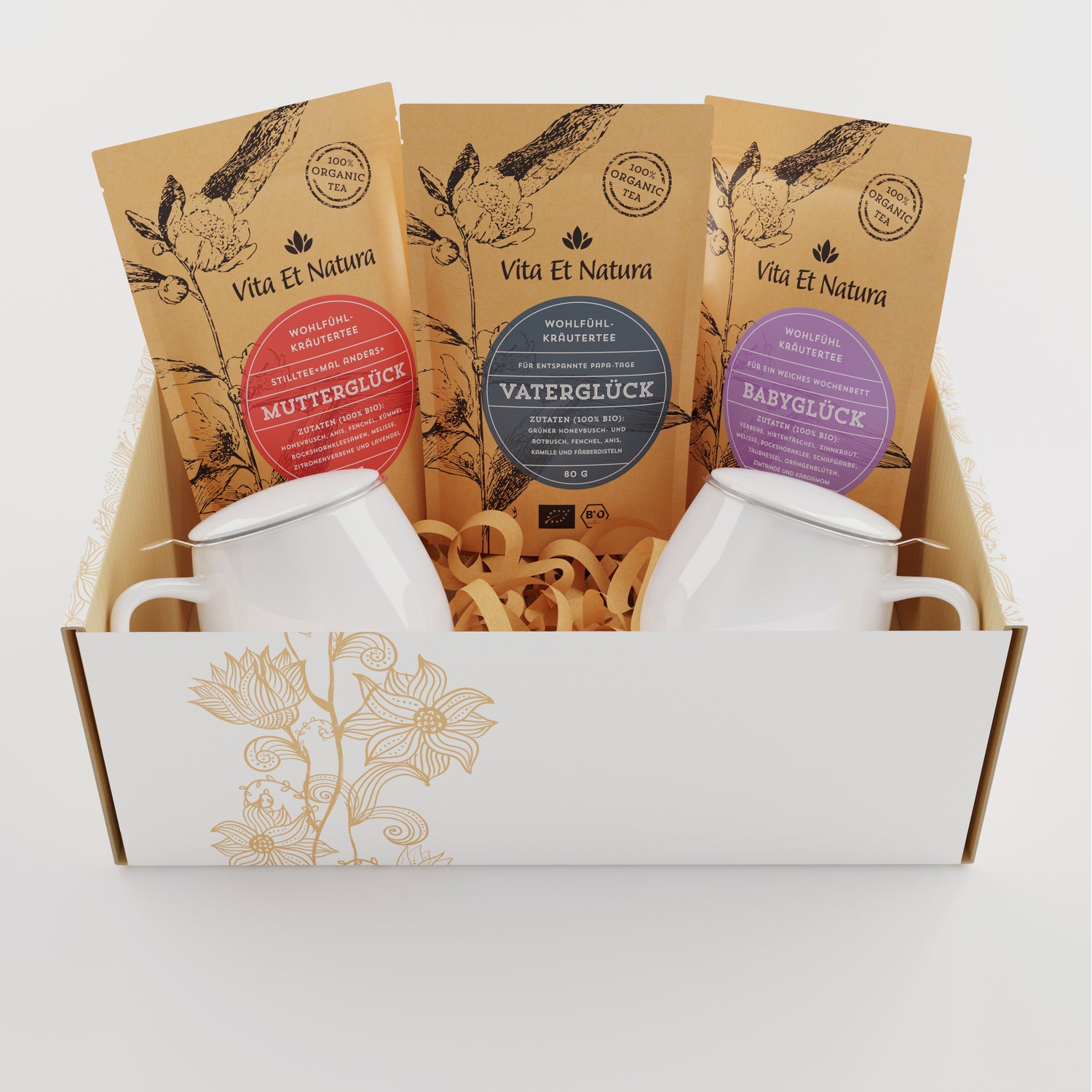 Tee-Geschenkbox zur Geburt